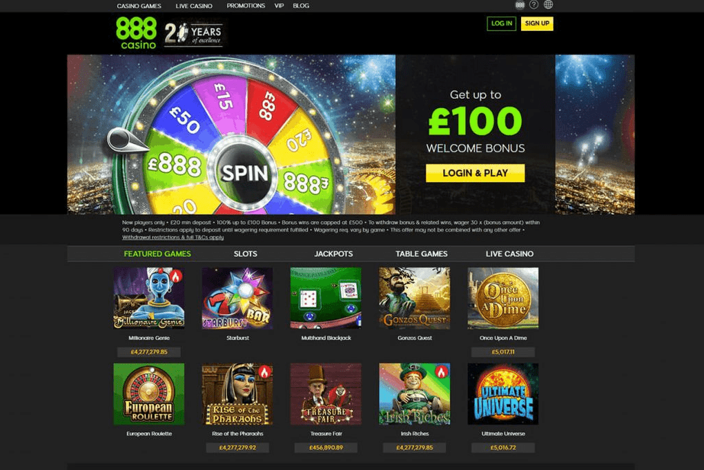 888 Casino Login