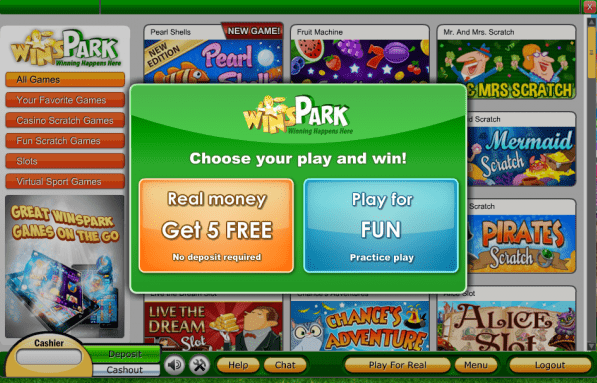 Winspark Casino app