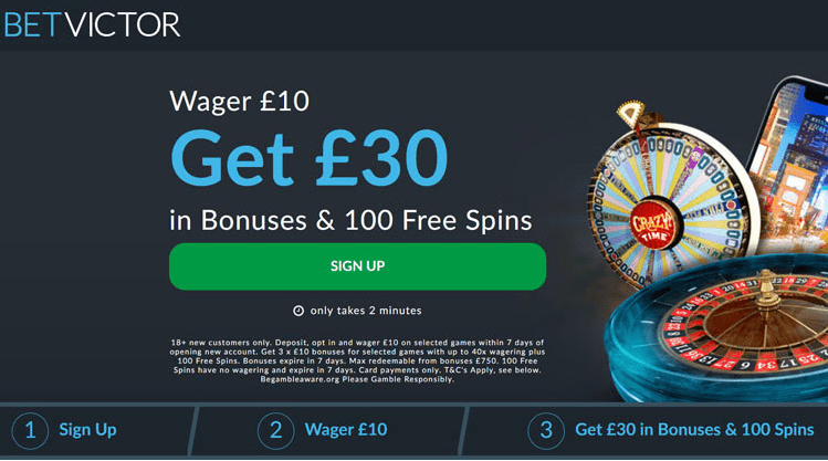 BetVictor Casino Bonus