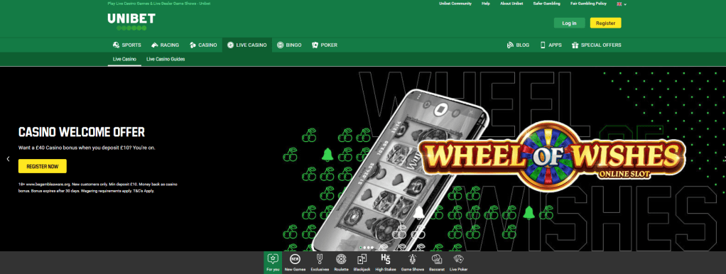 unibet casino app