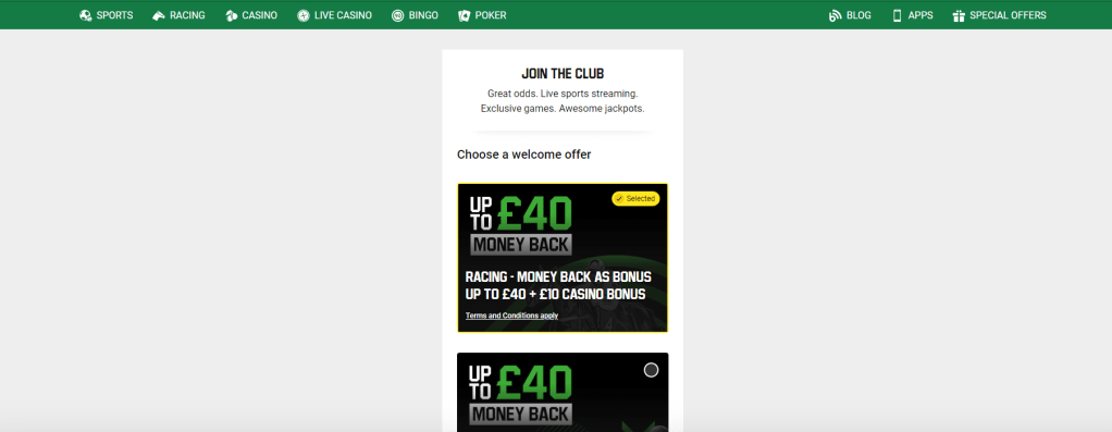 Unibet Casino Bonus